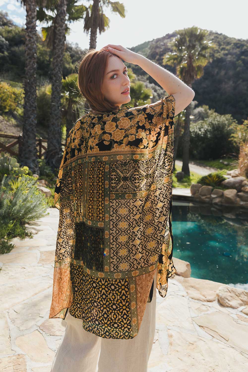 Bohemian Velvet Kimono