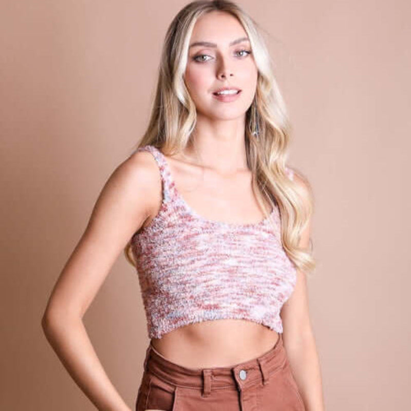 Bralette à texture bouclée douce