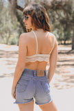 Tops cortos de crochet