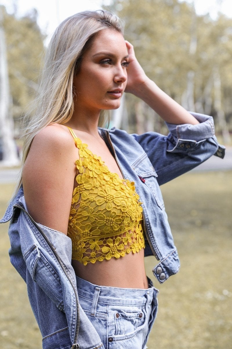 Crochet Daisy Bralette