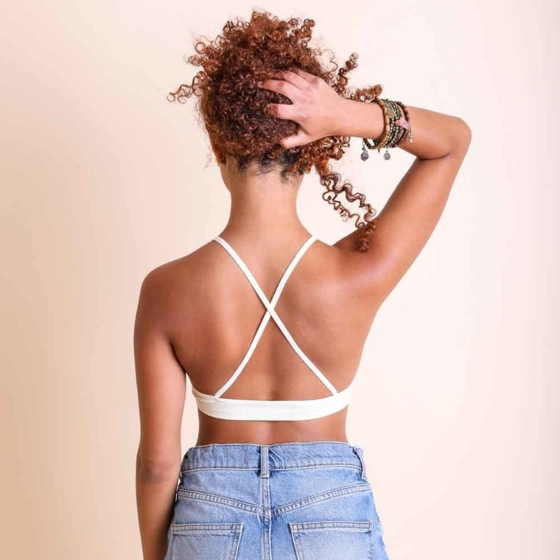 Women Crochet Lace Halter Neck Crop Top – Sleeveless Boho Bralette