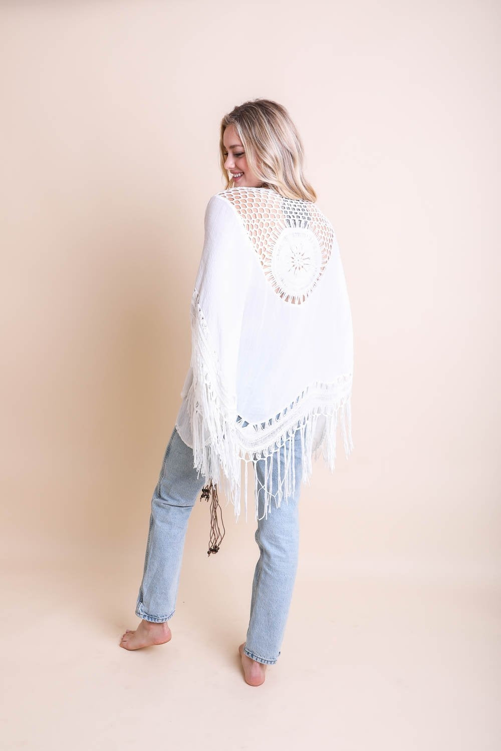 Boho Crochet Kimono