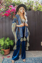 Cuddle Season Crochet Patterned Ruana