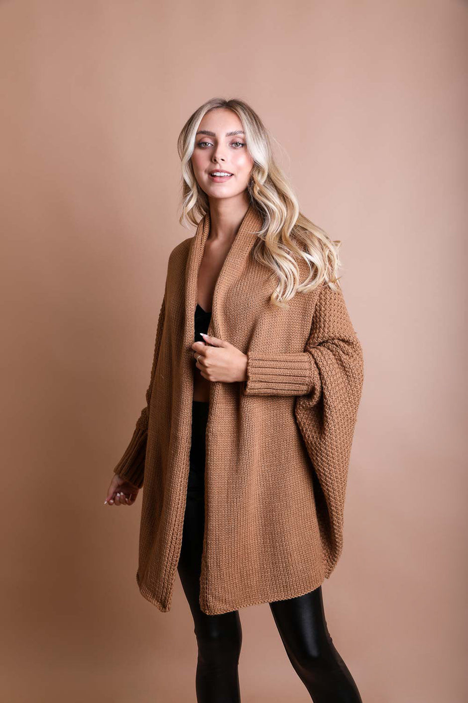 Bat Wing Knit Cardigan