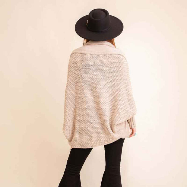 Bat Wing Knit Cardigan