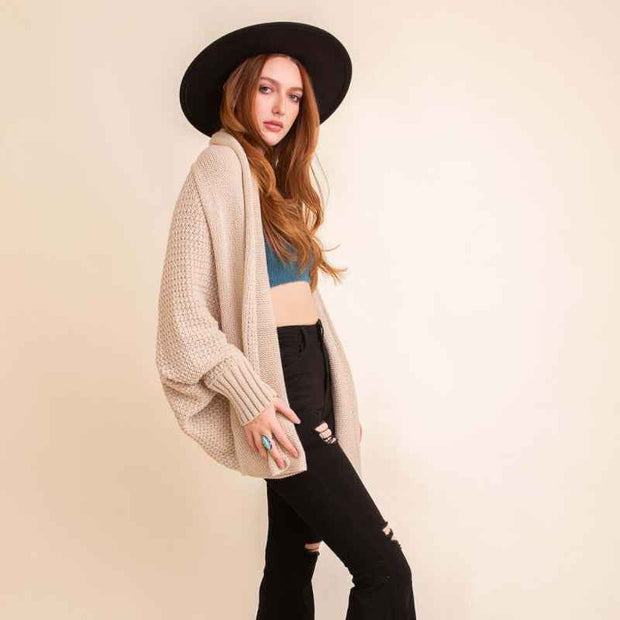 Bat Wing Knit Cardigan