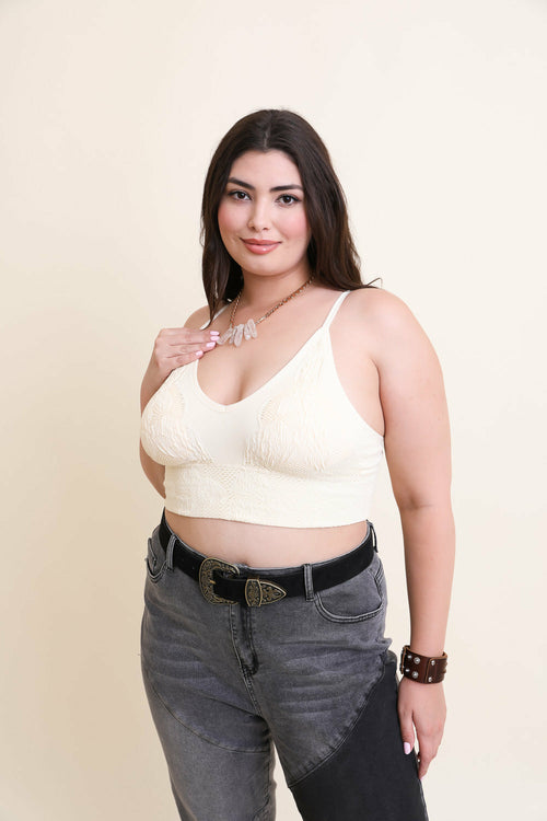 Bramis texturizado acolchado sin costuras 34 DD - 42 C.