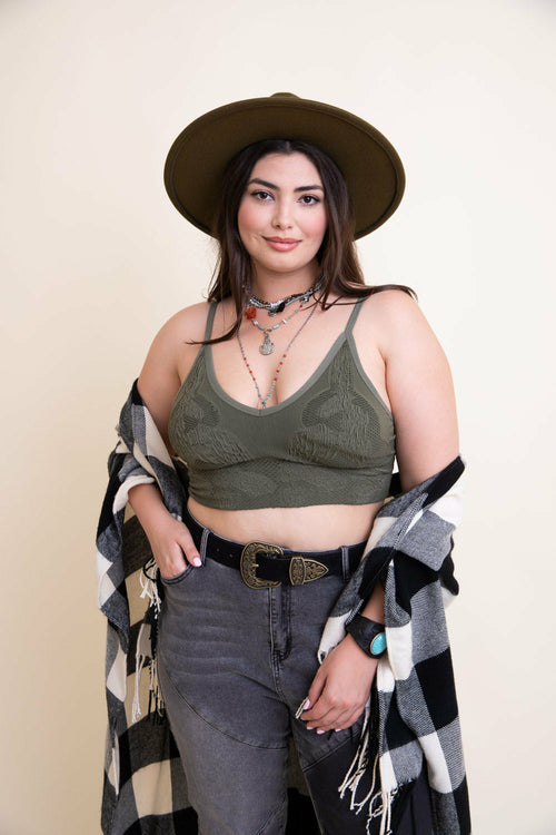 Bramis texturizado acolchado sin costuras 34 DD - 42 C.