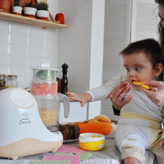 Robot culinaire pour bébé, hachoir, broyeur, moulin et cuiseur vapeur 8 en 1