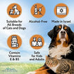 Lingettes de toilettage pour animaux de compagnie, 50 unités 