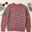 Multicolor Knit Crewneck Sweater