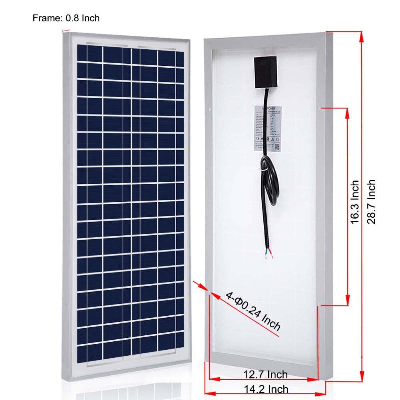 Monocrystalline Solar Panel with Aluminum Frame