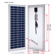 Monocrystalline Solar Panel with Aluminum Frame