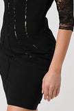 Lace Overlay Bodycon Dress