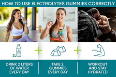 Electrolytes Hydration Gummies   Potassium Supplement Gummies   Salty