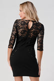 Lace Overlay Bodycon Dress
