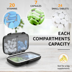 Small Pill Box Mini Pill Case Medicine Pill Organizer