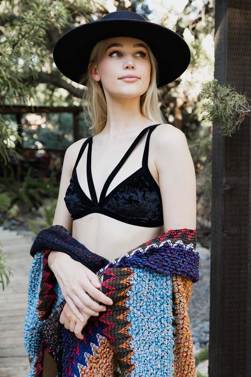 Crushed Velvet Soft Bralette