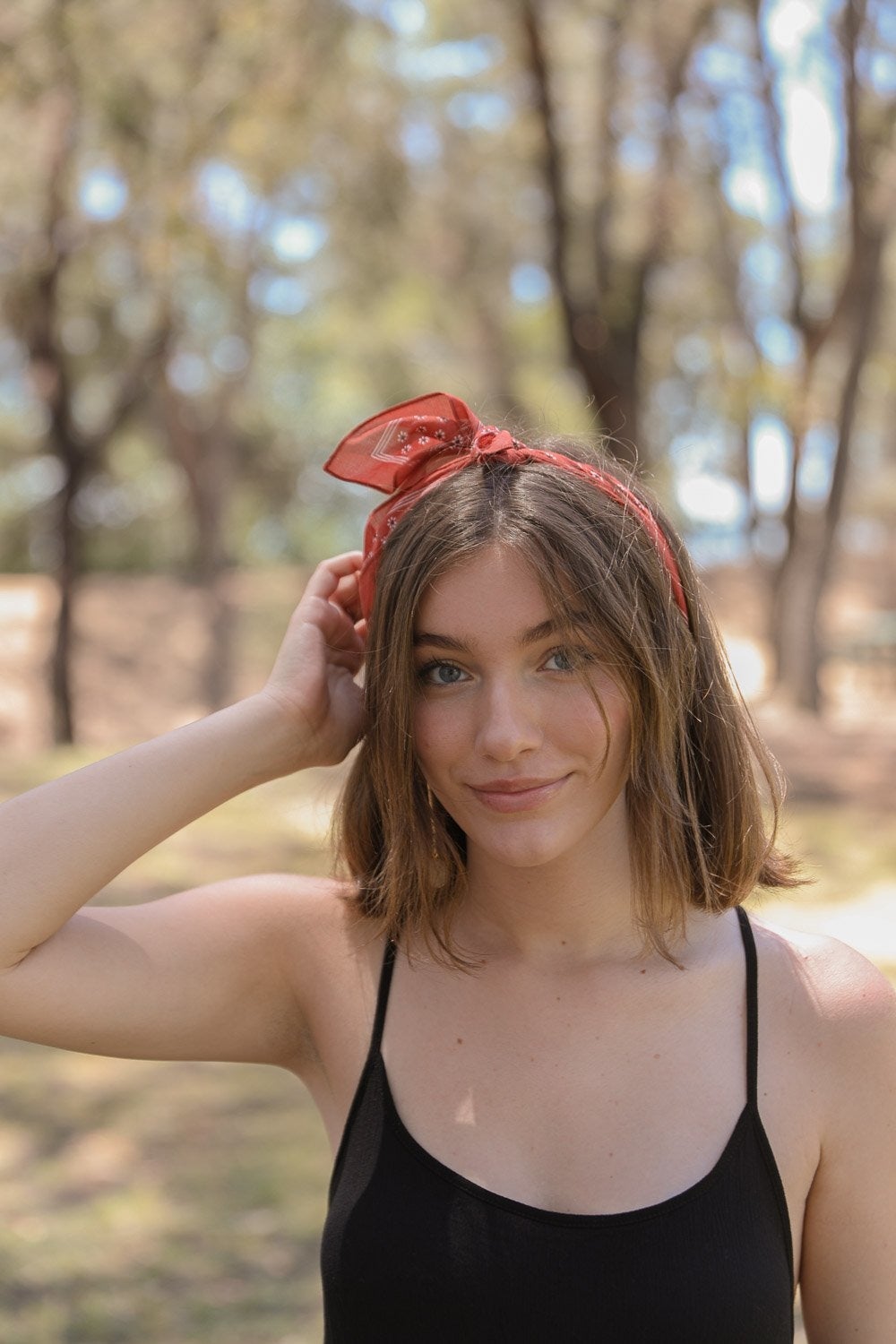 Floral Print Bandana