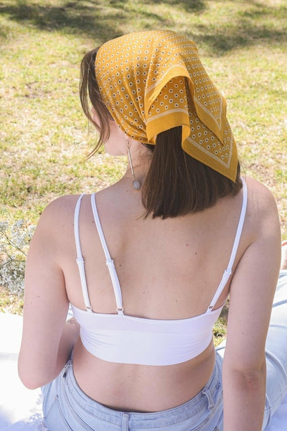 Floral Print Bandana