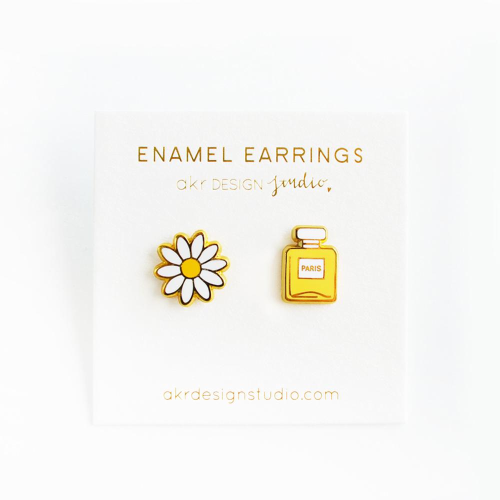 Perfume Daisy Earrings