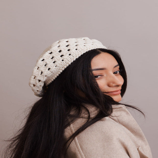 Handmade Knit Beret