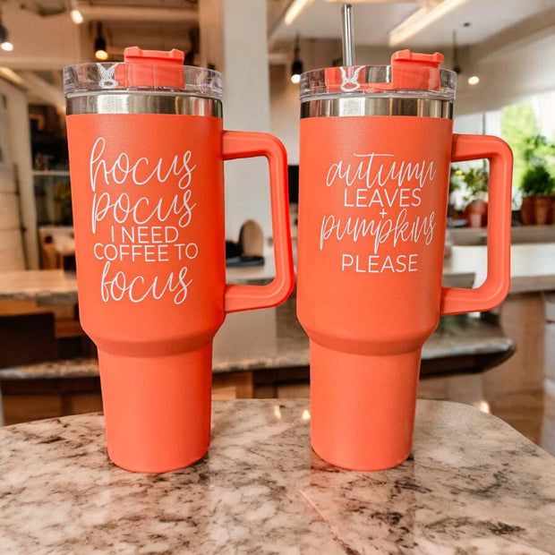 Autumn Pumpkin Drink Tumbler