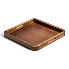 Acacia Wood Square Serving Tray  14" x 14"