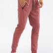 Men’s Red Jogger Pants with Zippered Pockets