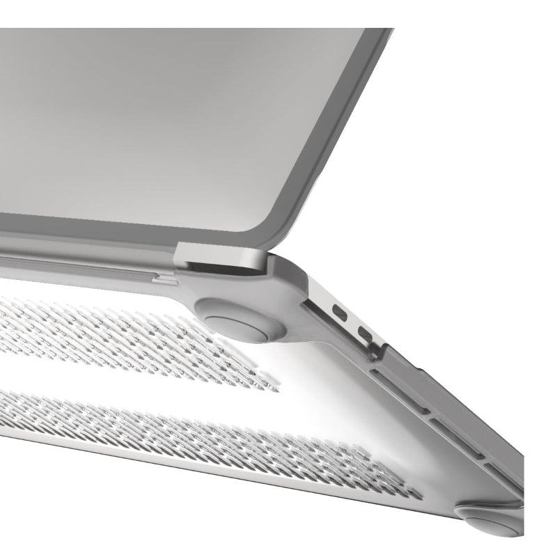 Transparent Hard Shell Laptop Case with Matte Protective Bottom Cover