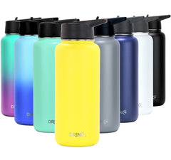 DRINCO® 32oz Stainless Steel Water Bottle - Illuminating Yellow