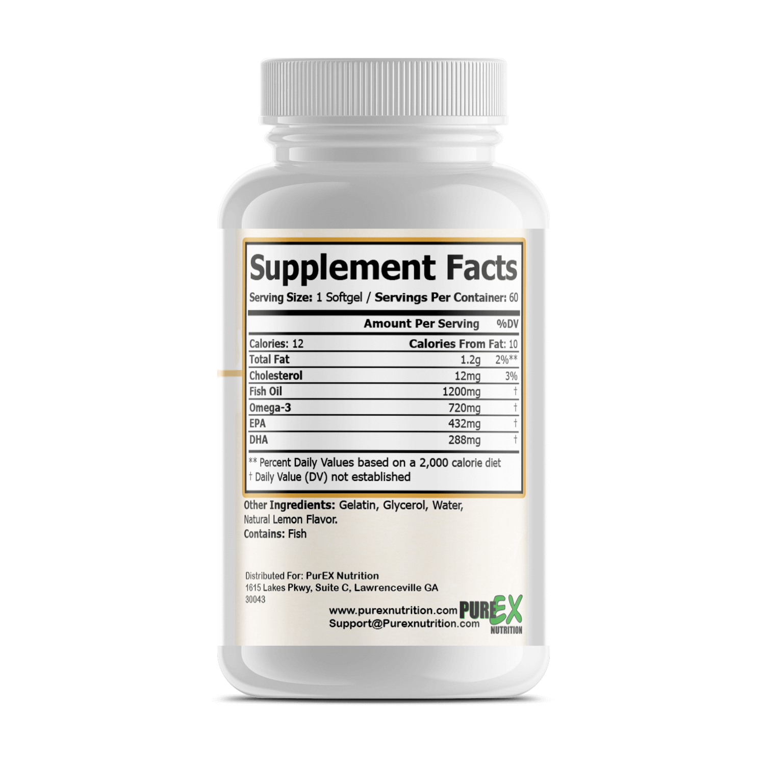 Omega-3 puro para el cerebro y los nervios, 60 comprimidos
