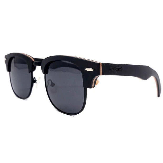 Lunettes de soleil noires pour skateboard