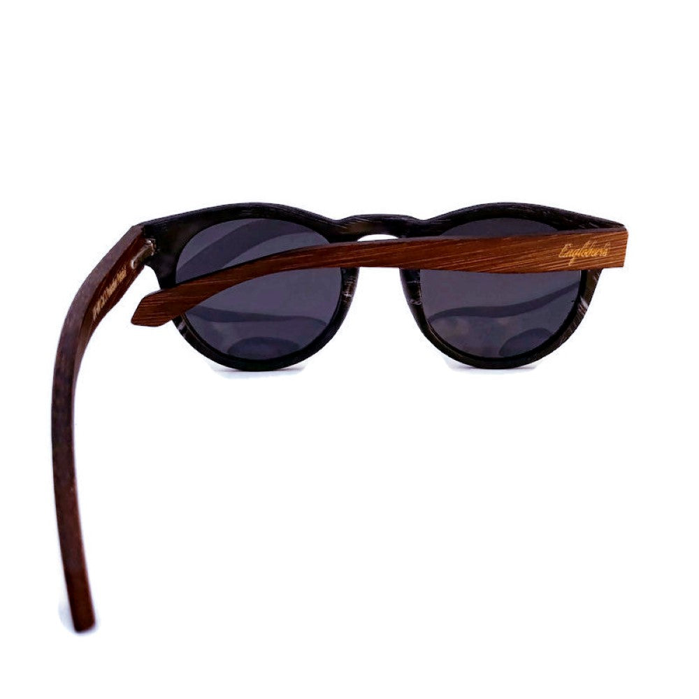 Granite Colored Frame, Bamboo Sunglasses, Polarized