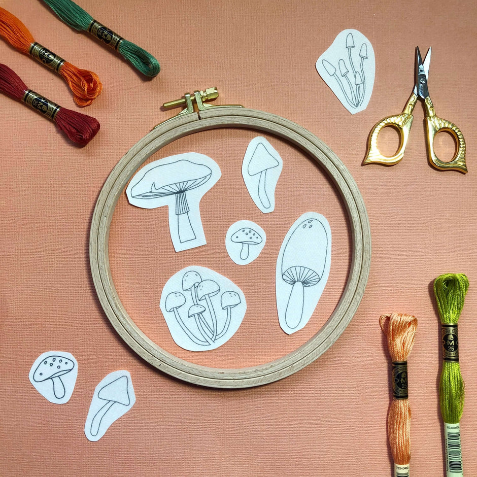 Mushroom Embroidery Kit