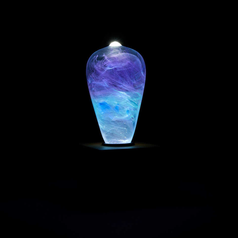 Multicolor Glowing Light Bulb Lamp – LED Decorative Table Lamp