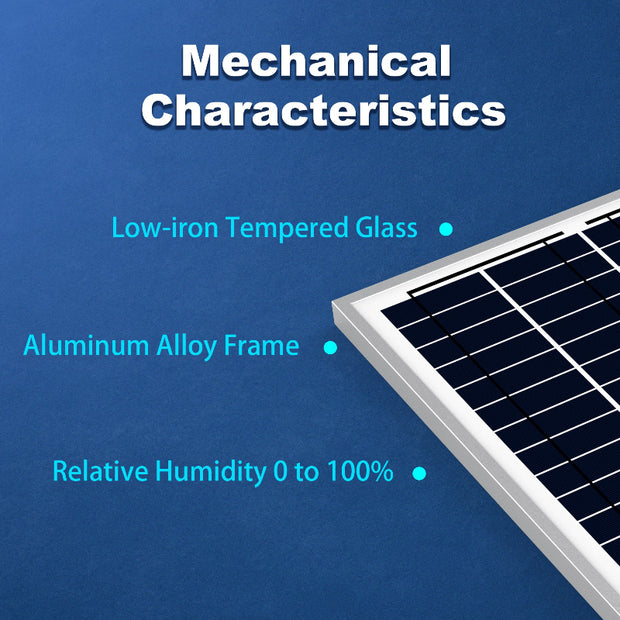 High-Efficiency 12V Solar Panel – Durable Monocrystalline Solution for Your Off-Grid Needs