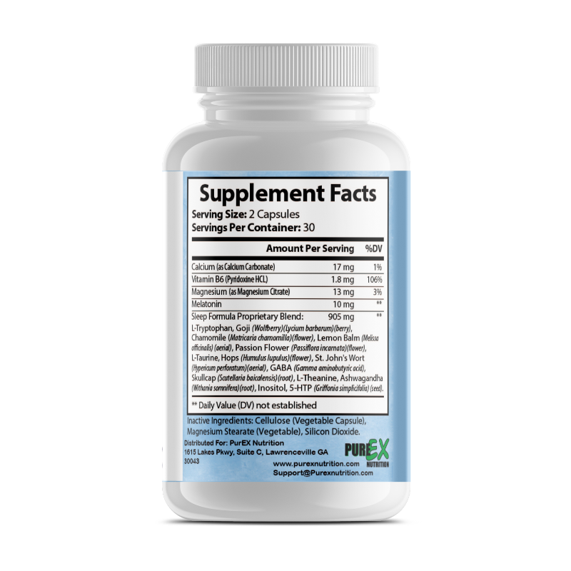 PURE SLEEP Natural Sleep Aid Tablets Body Regenerator 60 Capsules