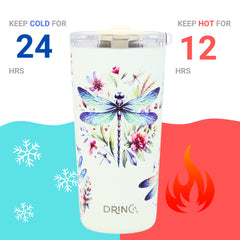 DRINCO® Seattle 20oz Insulated Tumbler Leakproof w/straw-Dragonfly