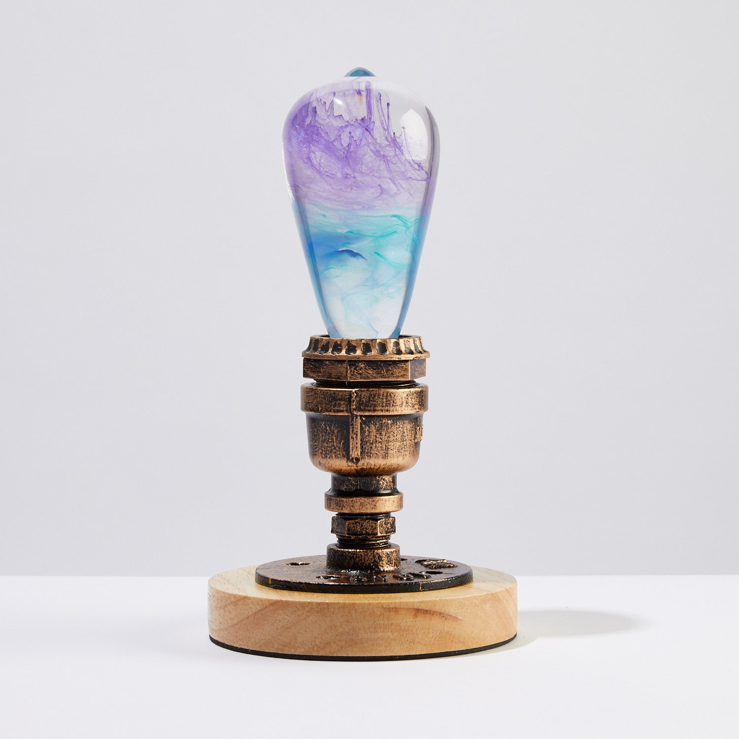 Multicolor Glowing Light Bulb Lamp – LED Decorative Table Lamp