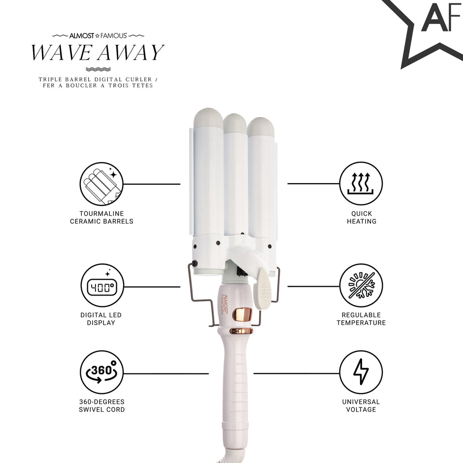 Ceramic Triple Curler