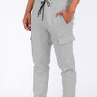 Cargo Jogger Pants – Light Grey Utility Style