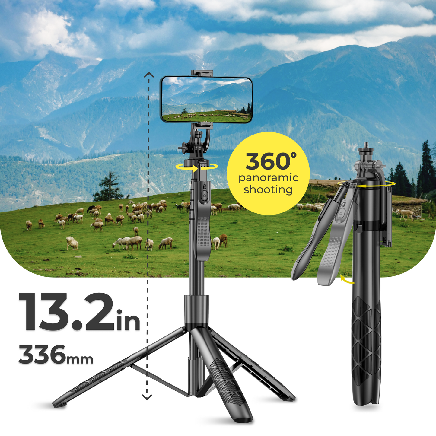 62-Inch Adjustable Phone Tripod