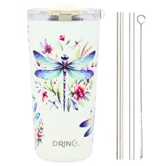 DRINCO® Seattle 20oz Insulated Tumbler Leakproof w/straw-Dragonfly