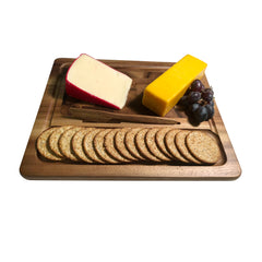 End Grain Cheeseboard with Knife  11.75" x 13.75"