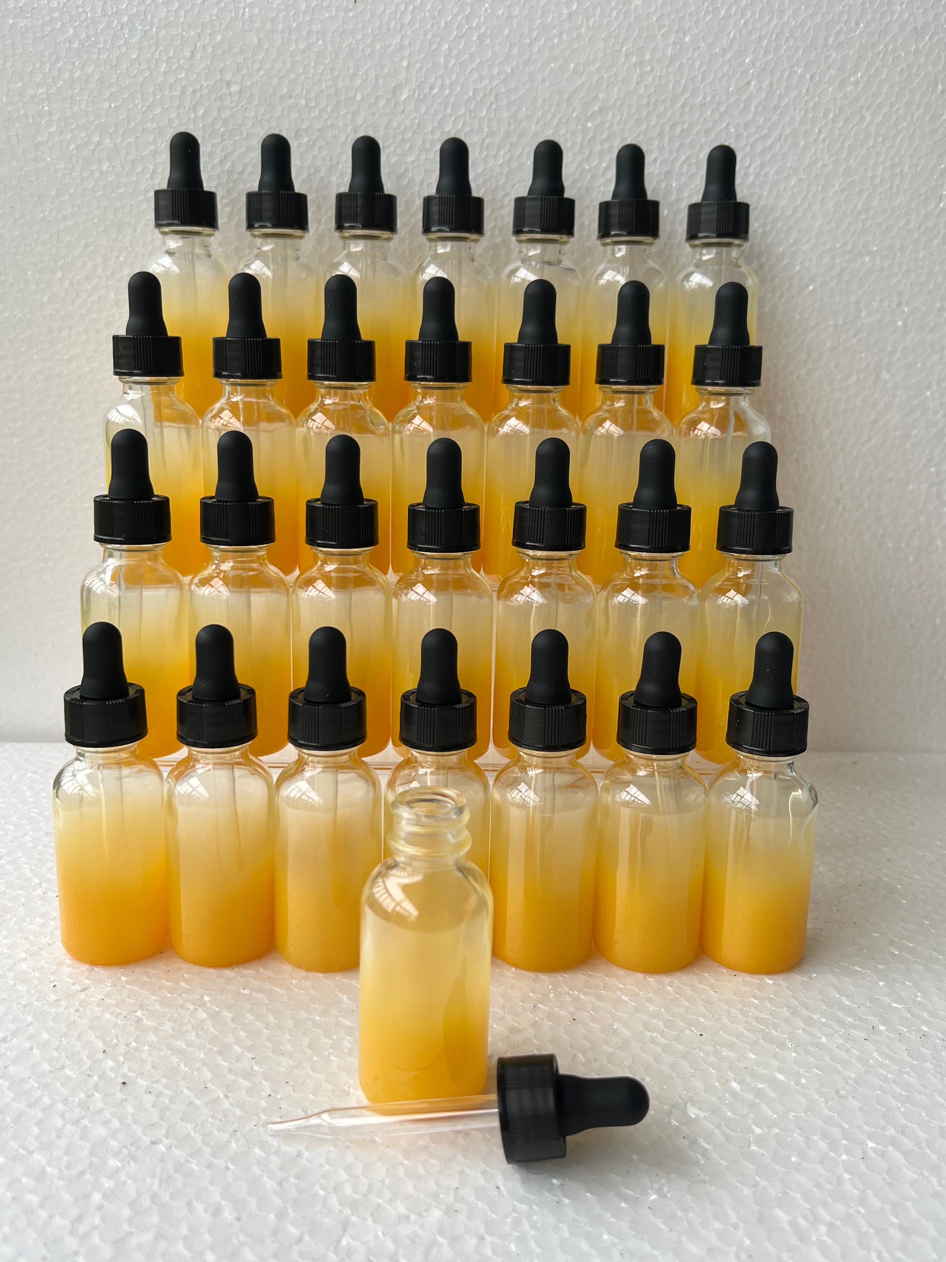 Yellow Glass Bottles