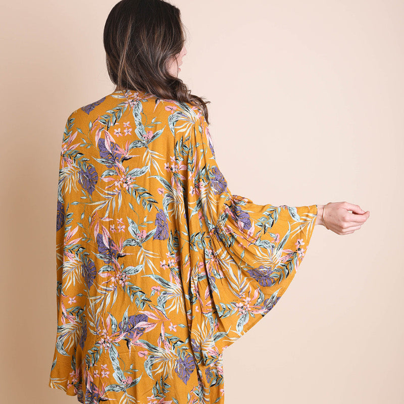 Women Stylish Printed Kimono Cardigan Lightweight Summer Cover Up