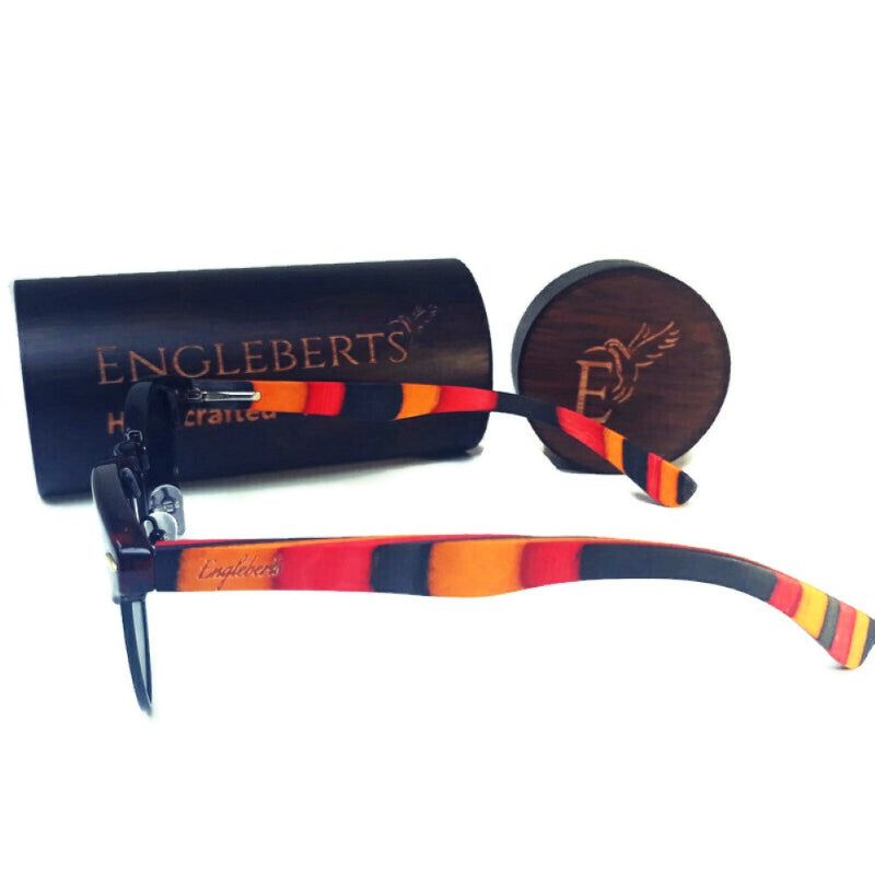 Lunettes de soleil de skateboard à dégradé corail