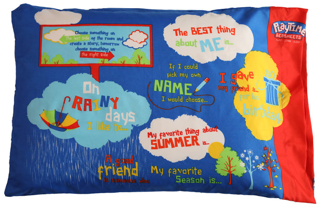 Funda de almohada Playtime Story-Time de 20 x 30 pulgadas. 