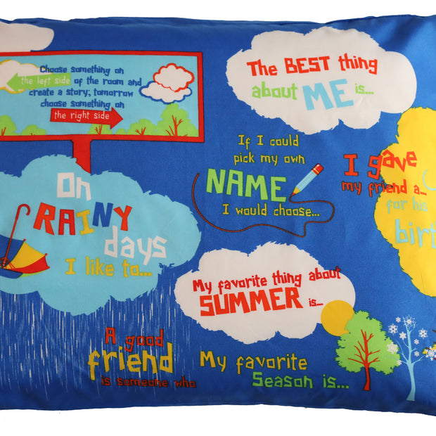 Funda de almohada Playtime Story-Time de 20 x 30 pulgadas. 
